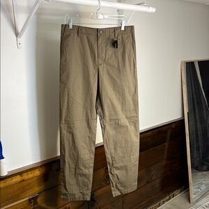 NWT Club Monaco‎ Olive Twill Cotton Pants- 31x30